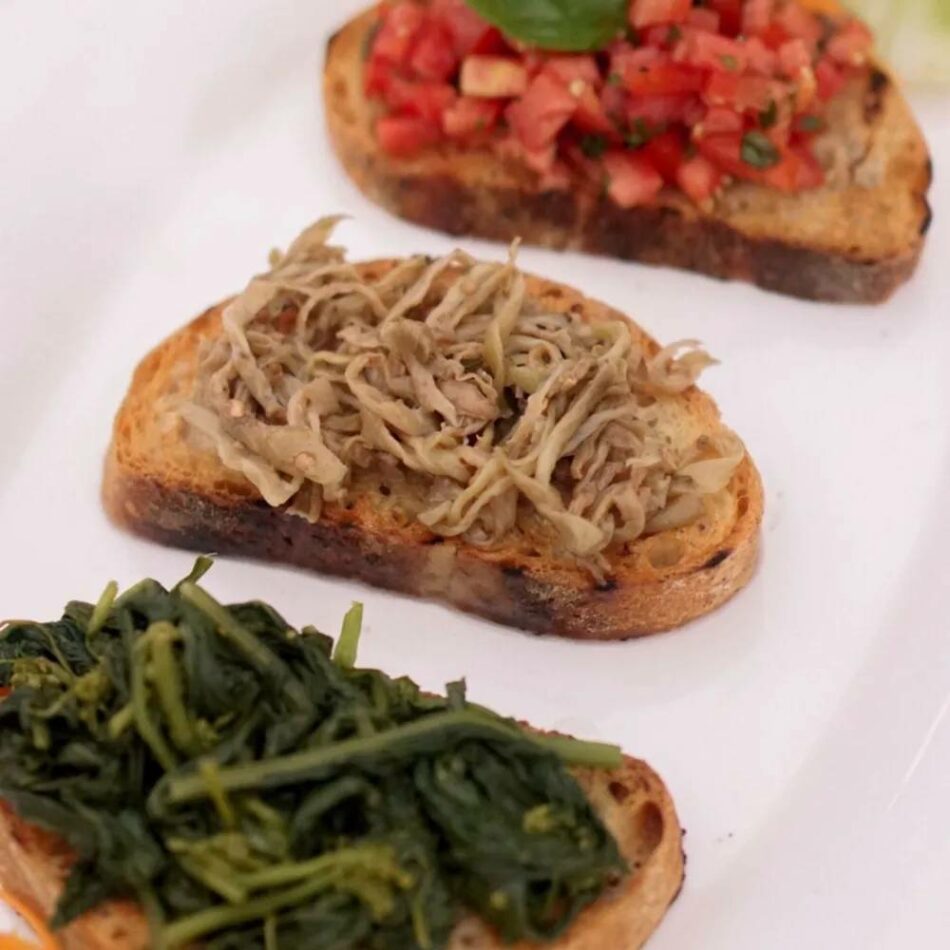 Bruschetta ai 3 sapori